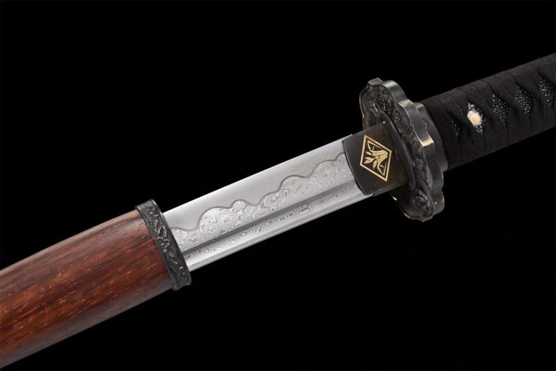 Katana De Damasco Con Hamon Real